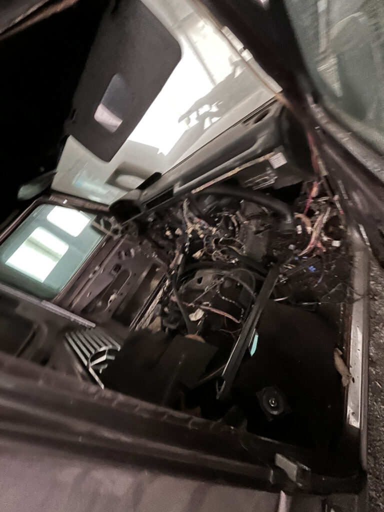 Karosse 300GD Innenansicht